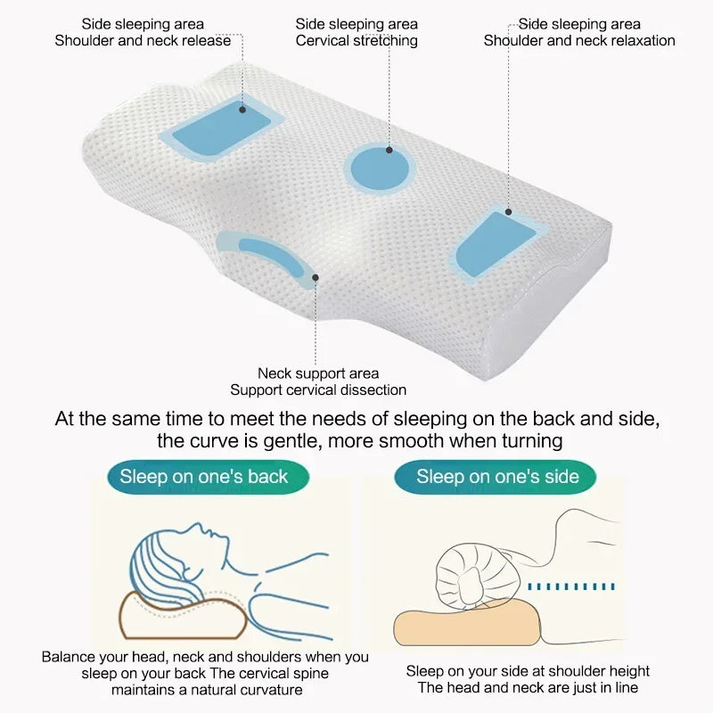 Anti-Snoring Memory Foam Neck Pillow