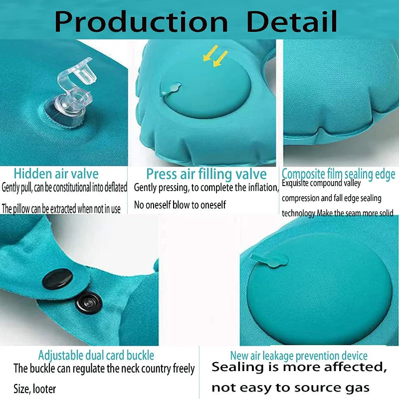 Automatic U-Shaped Travel Neck Pillow