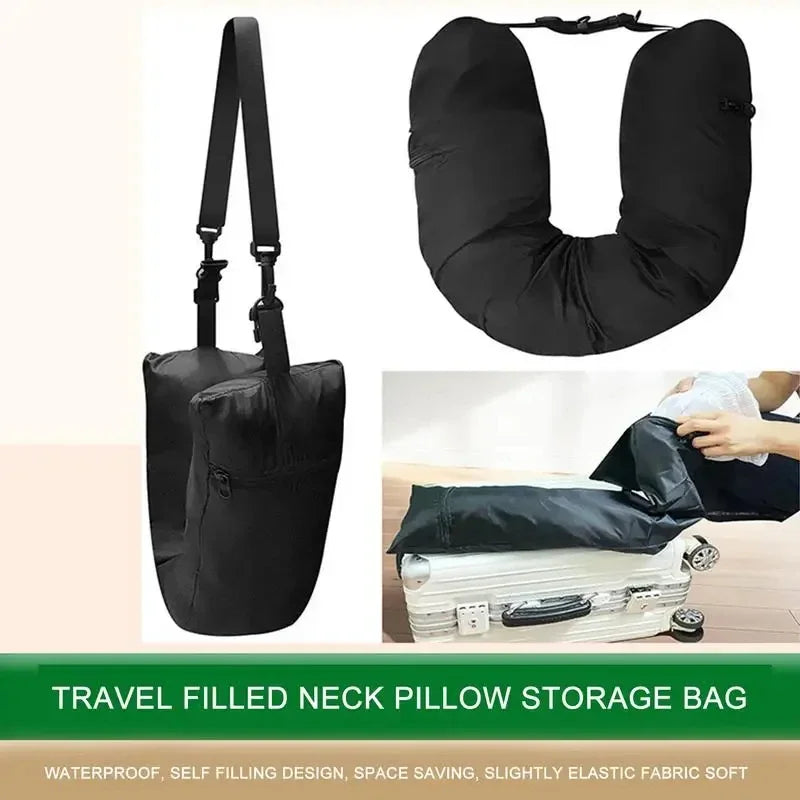Fillable Travel Neck Pillow Case
