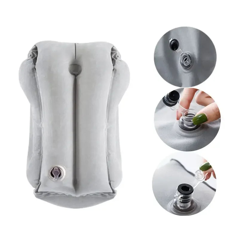 Inflatable Travel Headrest Pillow