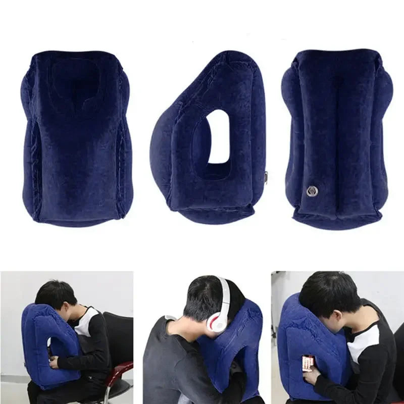 Inflatable Travel Headrest Pillow